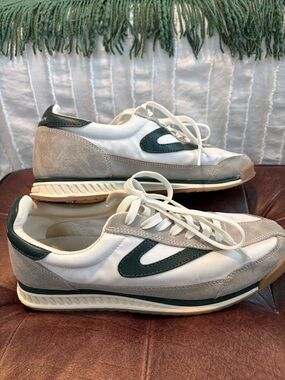 Women’s Tretorn White and Green Runner Sneakers